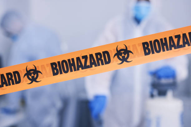 Professional Biohazard Cleanup technician working in Auburn, ME